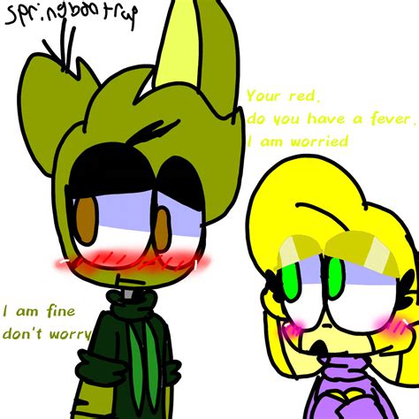 You Ok Springtrap X Spring Bonnie Old By 2cherrysakura2 On Deviantart