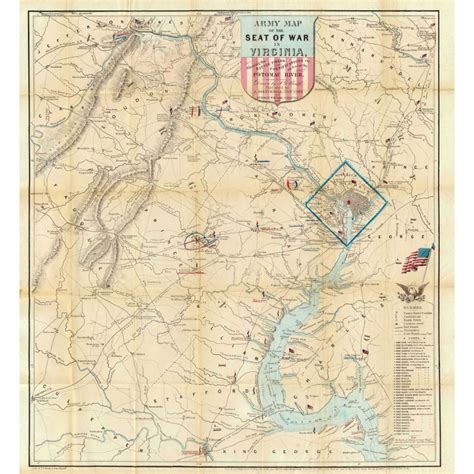 Political Topographical And Physical Maps Of Usa Northern Virginia