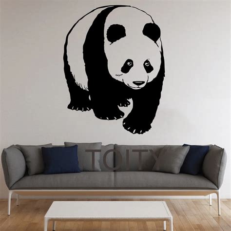 Panda Wall Stickers Cute Animal Vinyl Decals Nursery Decor Home Room
