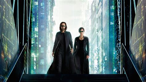 Carrie Anne Moss Keanu Reeves Neo Trinity Hd The Matrix Resurrections