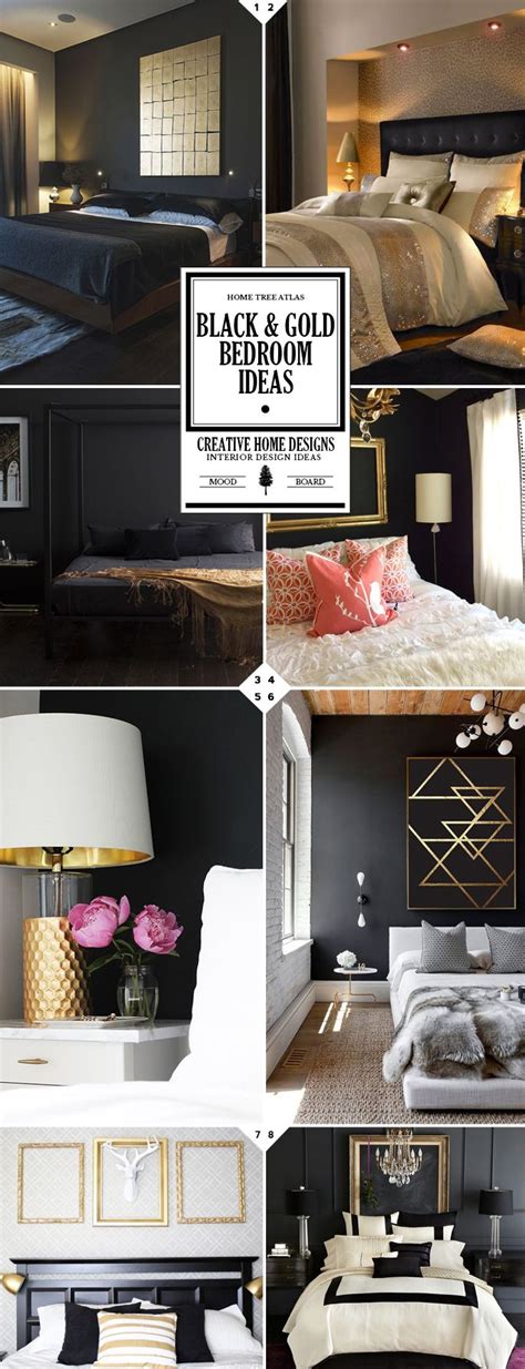 So why not take notes to bring home with you? Style Guide: Black and Gold Bedroom Ideas | Gold bedroom ...