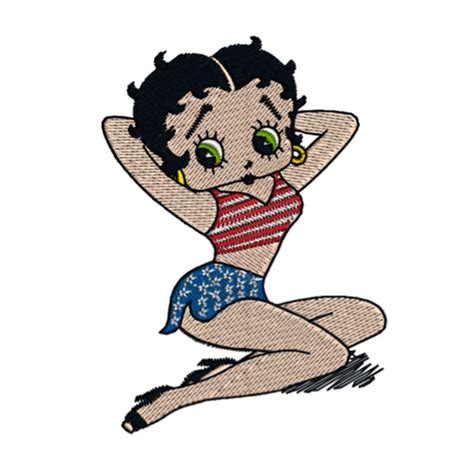 Betty Boop Patriotic Vintage Pin Up Girl American Flag Classic Etsy