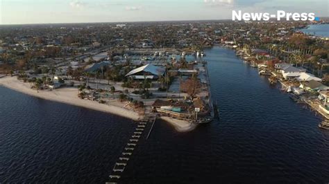 See Aerial View Of The Cape Coral Yacht Club After Hurricane Ian Video