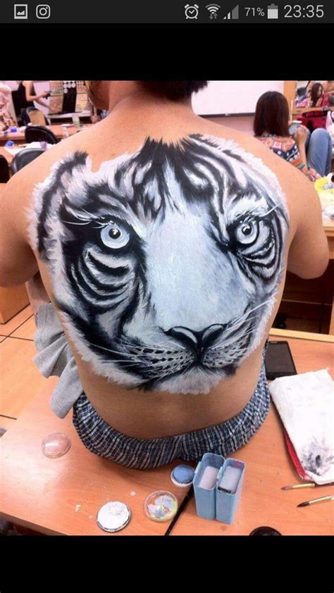 Tiger Body Painting Body Painting Animal Tattoo Body