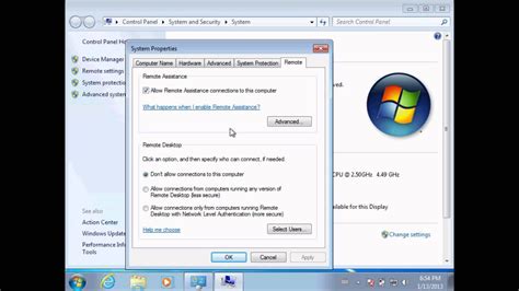 How To Enable Remote Desktop On Windows 7 Youtube