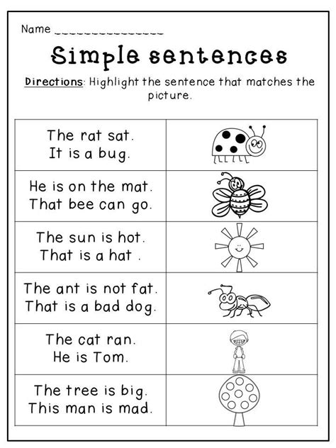 kindergarten spring language packet silly sentences alphabet