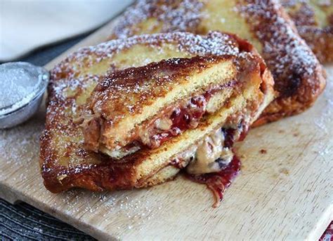 Peanut Butter And Jelly French Toasts Recipe Petitchef