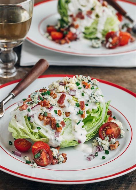 The chefon december 22, 2017december 22, 2017. Classic Wedge Salad with Blue Cheese and Bacon | Striped ...