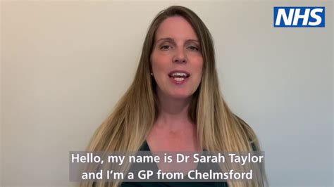 The Nhs Is Here For You Dr Sarah Taylor Youtube