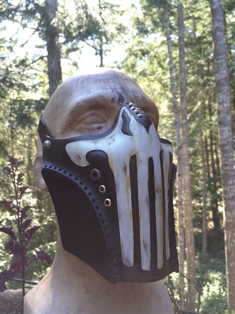 Leather Skull Mask Pdf Template Digital Leather Half Mask Pattern