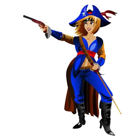 Pirate Woman Stock Vectors Royalty Free Pirate Woman Illustrations Depositphotos®