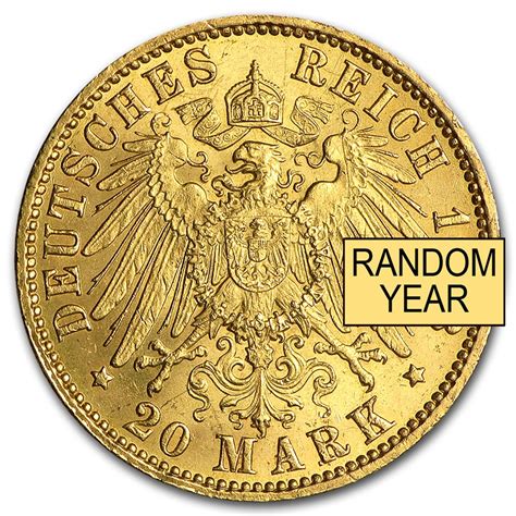 Buy Germany Gold 20 Marks Hamburg 1875 1913 Bu Apmex