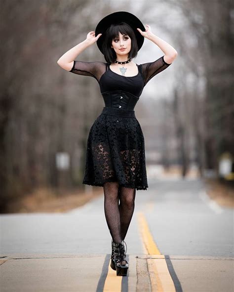 the black metal barbie theblackmetalbarbie witch fashion dark fashion gothic fashion