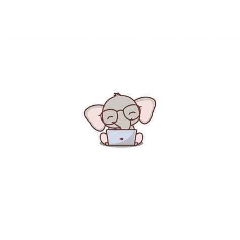 Free Free 310 Baby Elephant With Glasses Svg SVG PNG EPS DXF File