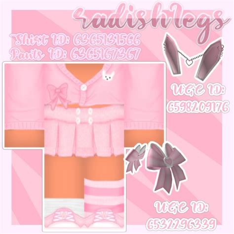Roblox Kawaii Outfits With Matching Hats In 2021 Kawaii Clothes