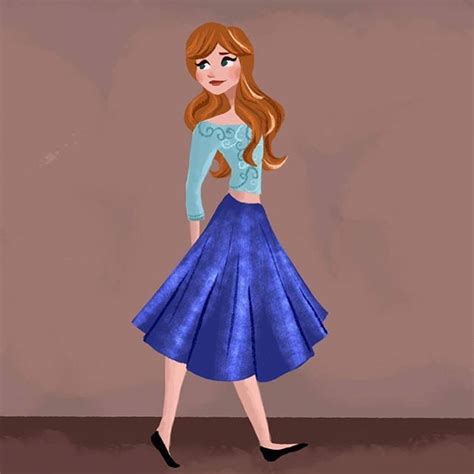 Modern Anna Id Imagine Her Wearing A Shimmery Blue Knee Length