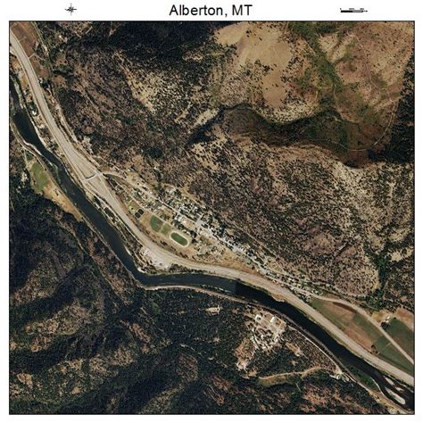 Aerial Photography Map Of Alberton Mt Montana