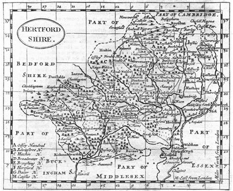 Herts Hertfordshire Grose Seller 1795 Old Antique Vintage Map Plan Chart