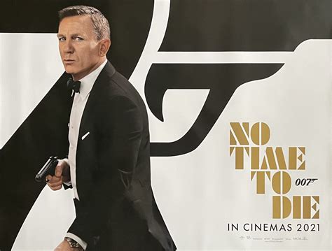 Avis James Bond No Time To Die - Original James Bond No Time To Die Movie Poster - 007 - Daniel Craig