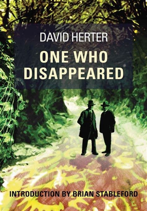 One Who Disappeared Hardcover David Herter