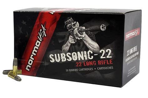Norma 22lr 40 Gr Lead Hollow Point Subsonic 22 50box Sportsmans