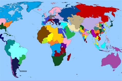 La Mappa Del Mondo Se Ogni Paese Avesse 100 Milioni Di Abitanti Focusit