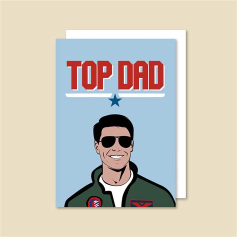 Top Gun Maverick Dad Birthday Card Etsy Australia