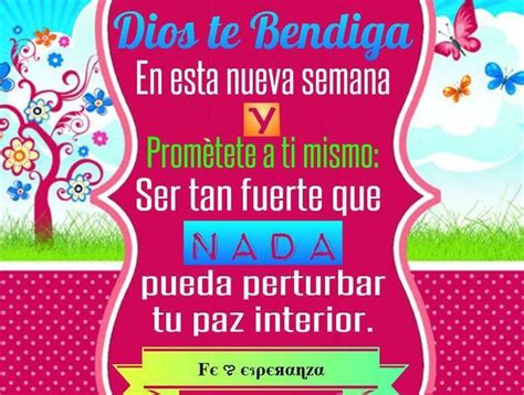 Y te llene de bendiciones. Bendecida Semana ! | citas biblicas | Pinterest | Soloing