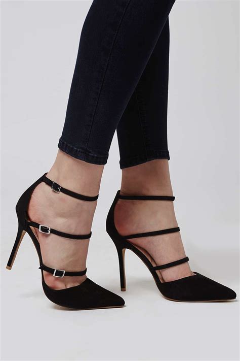 Giselle Multi Buckle Courts Heels Topshop Shoes Court Heels