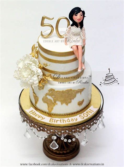 Personalised 50th Birthday Cake 50th Birthday Cake For Women 50th