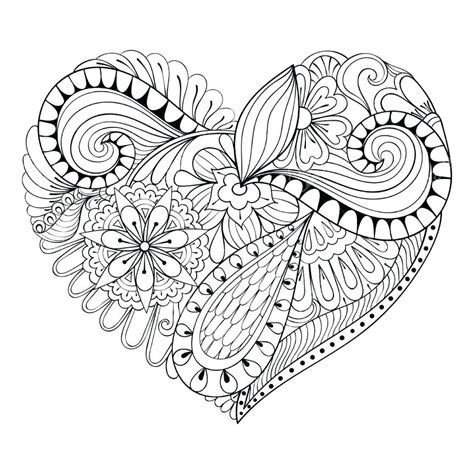 Heart Coloring Pages For Adults At Getdrawings Free Download