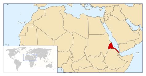 Large Location Map Of Eritrea Eritrea Africa Mapsland Maps Of