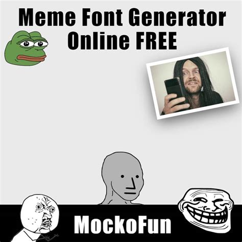 Free 👁️‍🗨️ Meme Font Text Mockofun