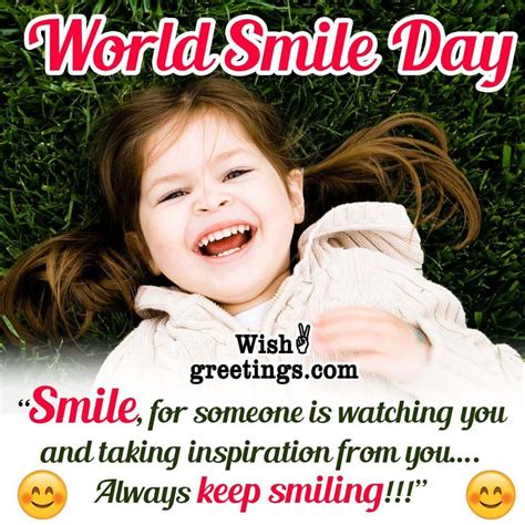 World Smile Day Messages And Quotes Wish Greetings