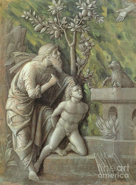 Abraham Sacrificing Isaac C1490 95 Painting By Andrea Mantegna Fine