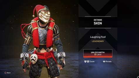 Many of his skins also feature unique takes on his prosthetic limbs, making sure that this daredevil is looking stylish from head to metal toe. BLACK FRIDAY OCTANE SKIN - APEX LEGENDS PS4 - YouTube