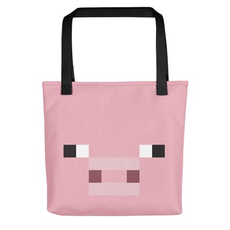 Minecraft Pig Face Premium Tote Bag Minecraft Shop