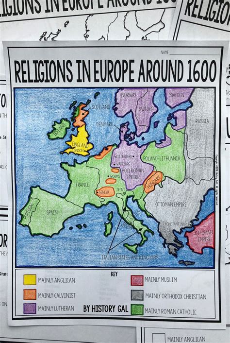 Students Will Label And Color A Map Of Europe From 1600 To Identify