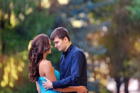 Two Person Loving Each Other Resting In The Park Stock Photo Image Of