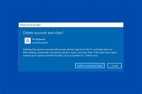 How To Remove A User Account From Windows 10