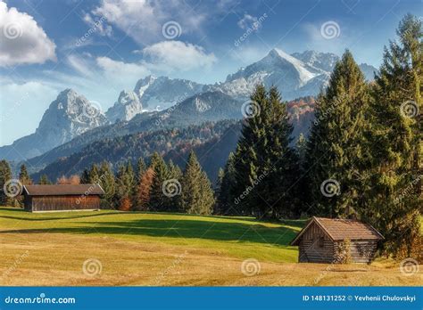Wonderful Summer Landscape In Bavarian Alps With Perfect Sky Awesome
