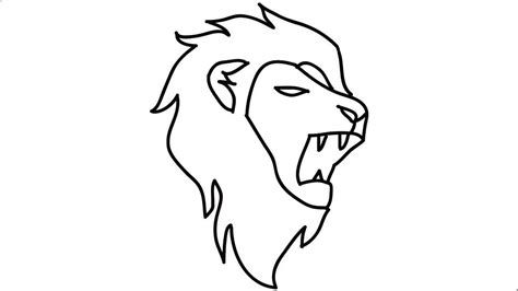 How to draw a lion head. How to Draw a Lion Step by Step Draw a Lion Head Lion into ...