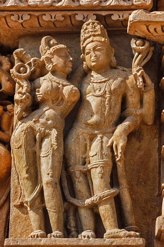 Famous Sculptures Of Khajuraho Temples India Fotografie Stock E Altre