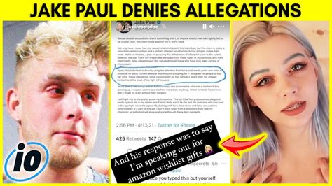 Jake Paul Denies Allegations Tiktoker Justine Paradise Hits Back Youtube