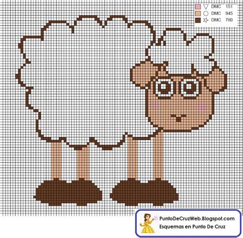 Punto De Cruz Animalitos Sheep Cross Stitch Cross Stitch Animals