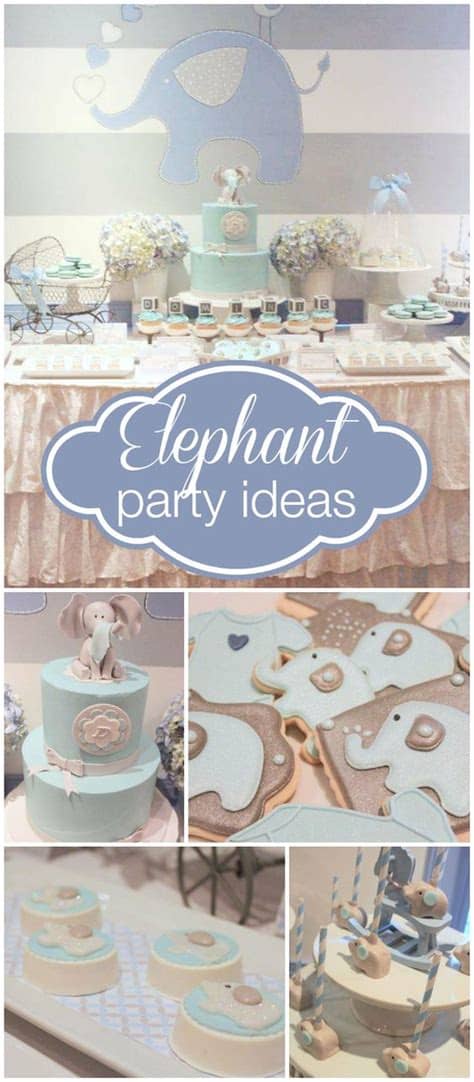 Check out our elephant baby shower decorations selection for the very best in unique or custom, handmade pieces from our party décor shops. Elephant Baby Shower Ideas - Baby Ideas
