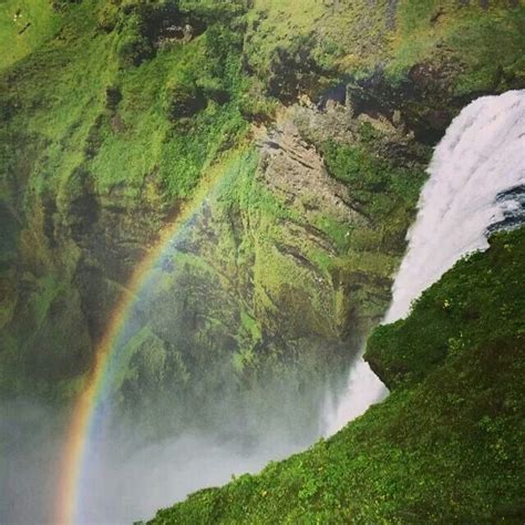 Rainbow In Iceland Rainbows Iceland Waterfall Eyes Outdoor Art