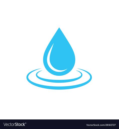 Water Drop Icon Royalty Free Vector Image Vectorstock