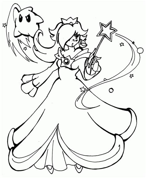 In return she promises to help him save when rosalina uses the peach parasol for a glider, it becomes turquoise to match her color scheme. Mario Coloring Pages And Rosalina - Coloring Home
