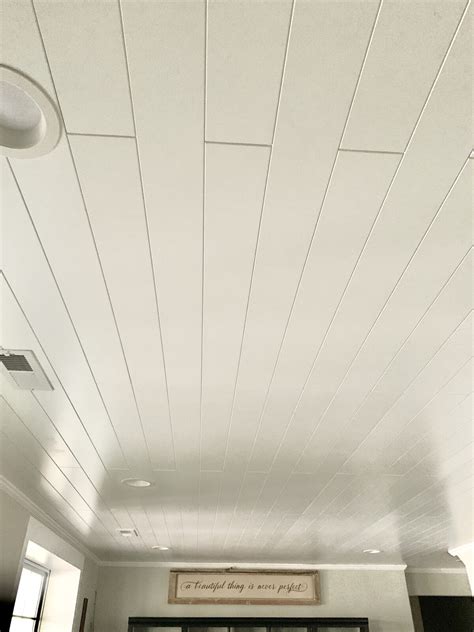 Replace Drop Ceiling With Wood Planks Shelly Lighting